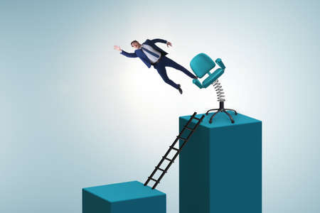 Dismissal and redundancy concept with the businessmanの写真素材