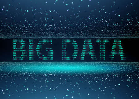 The big data and data mining concept illustration - 3d renderingの写真素材
