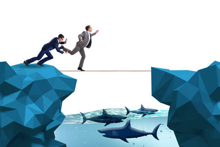 Concept of unethical business competitionの写真素材