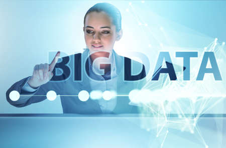 Big data concept with data mining analystの写真素材