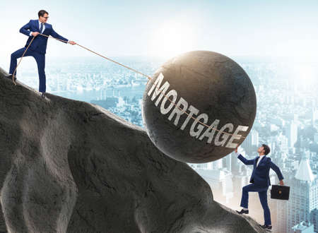 Business concept of debt and borrowingの写真素材