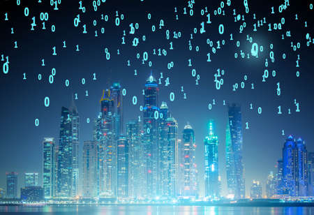 Concept of modern digital city and innovation