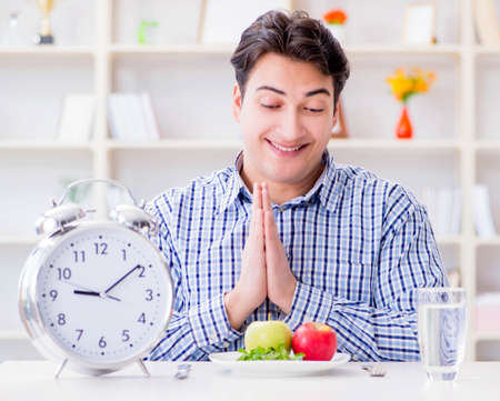 Concept of slow service in the restaurantの写真素材