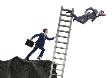 Business unethical competition concept with businessmanの写真素材