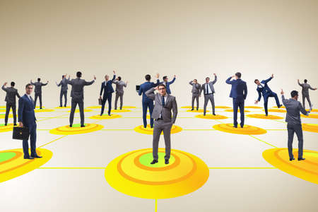 Concept of social distancing in covid-19 pandemic worldの写真素材