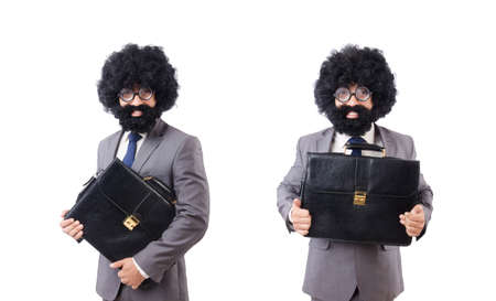 Businessman isolated on the white backgroundの写真素材