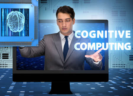 Cognitive computing concept as modern technologyの写真素材