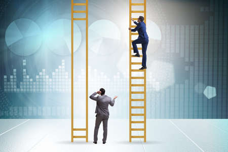 Career competition in business environmentの写真素材