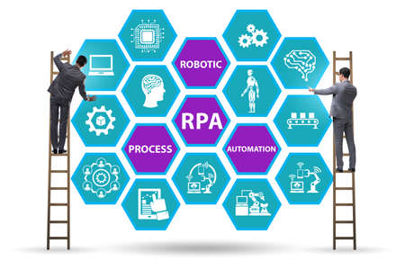 Concept of RPA - robotic process automationの写真素材