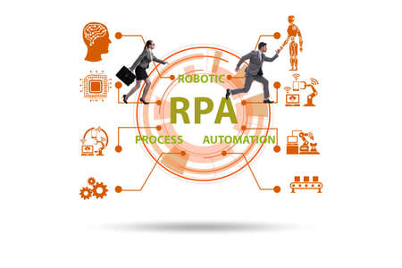 Concept of RPA - robotic process automationの写真素材