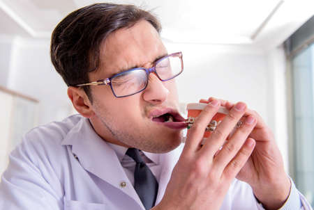 Dentist in medical concept in hospital