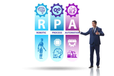 Concept of RPA - robotic process automationの写真素材