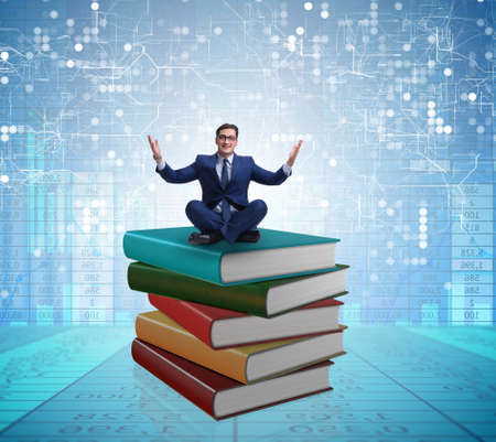 Businessman in executive education conceptの写真素材