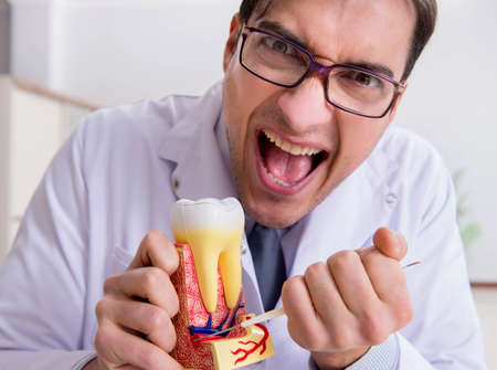 Dentist in medical concept in hospital