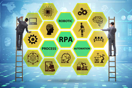 Concept of RPA - robotic process automationの写真素材