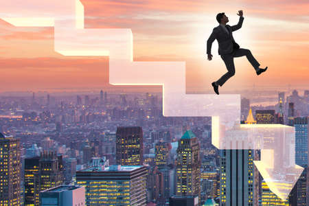 Crisis concept with declining chartの写真素材