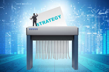 Concept of failed strategy and plans in 2020の写真素材