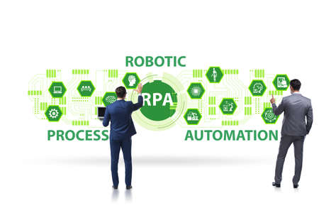 Concept of the RPA - robotic process automationの写真素材