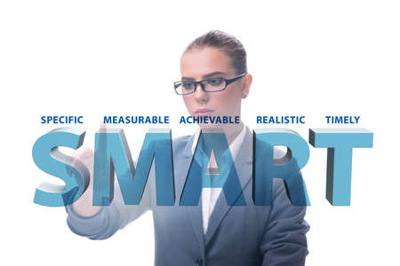 Concept of SMART objectives in performance managementの写真素材