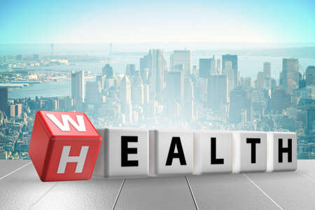 Wealth and health - 3d renderingの写真素材