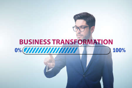 Concept of corporate business transformationの写真素材