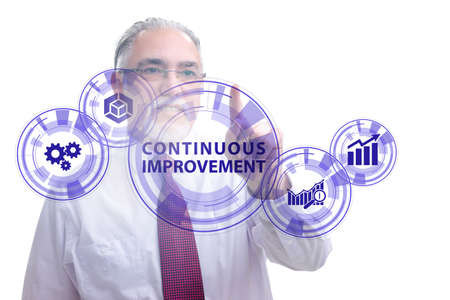 Continuous improvement concept in businessの写真素材