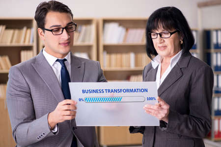Concept of corporate business transformationの写真素材