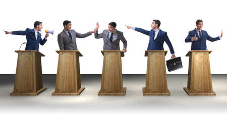 Politicians participating in political debate