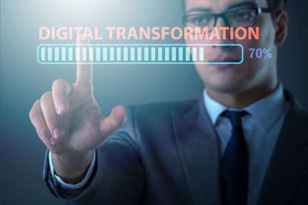 Digital transformation and digitalization conceptの写真素材