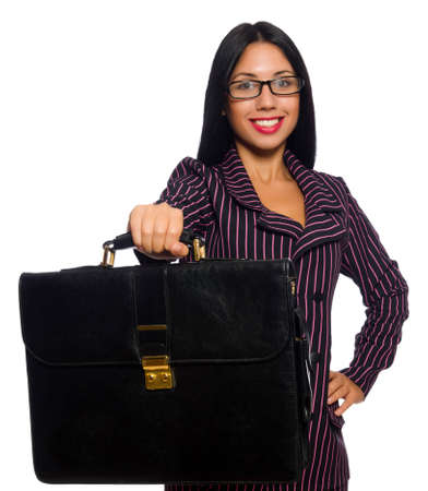 Woman businesswoman concept isolated white backgroundの写真素材