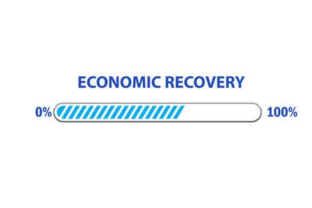 Concept of economic recovery in businessの写真素材