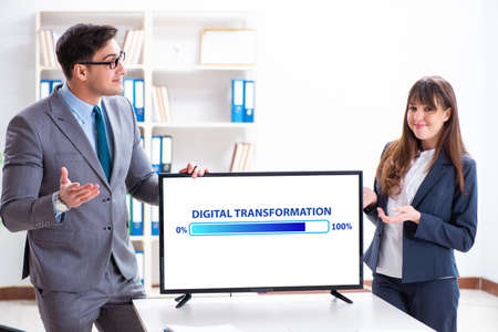 Digital transformation and digitalization conceptの写真素材