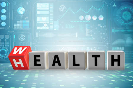 Wealth and health - 3d rendering