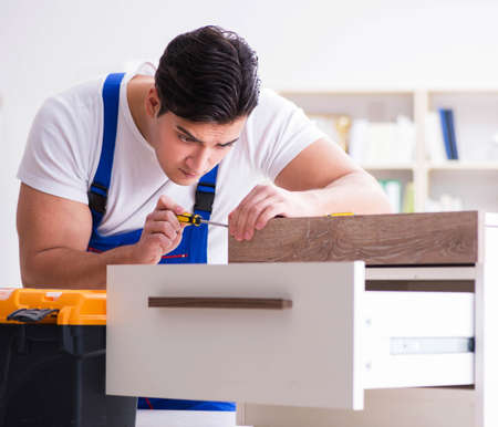 Furniture repair and assembly conceptの写真素材