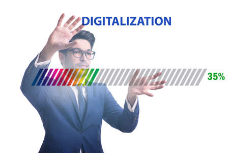 Digital transformation and digitalization conceptの写真素材