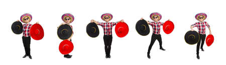 Funny mexican with sombrero in conceptの写真素材
