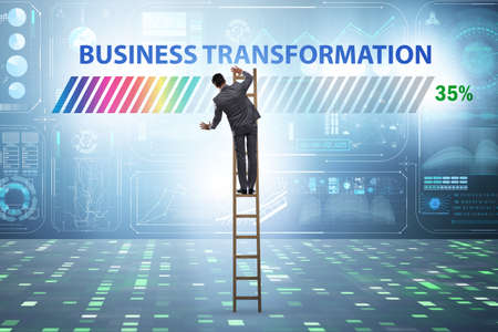 Concept of corporate business transformationの写真素材