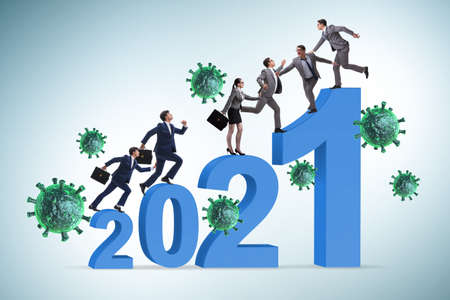 Concept of year 2021