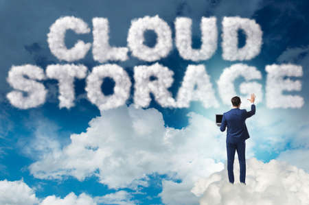 Cloud computing storage in IT concept