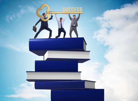 Education concept with books and peopleの写真素材