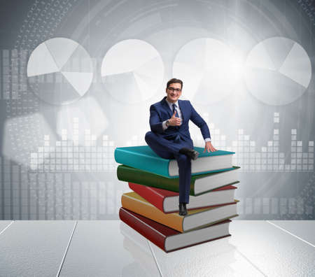 Businessman in executive education conceptの写真素材