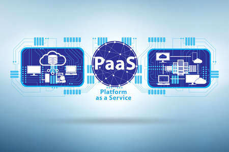PAAS concept - platform as a serviceの写真素材