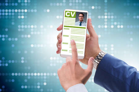 Recruitment and employment concept with cvの写真素材