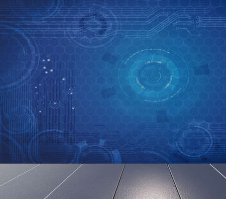 Abstract futuristic background in IT concept