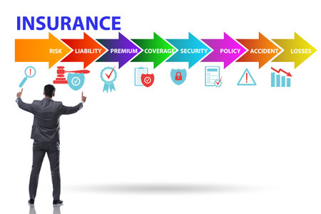 Concept of various types of insuranceの写真素材