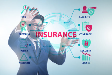 Concept of various types of insuranceの写真素材