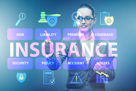 Concept of various types of insuranceの写真素材