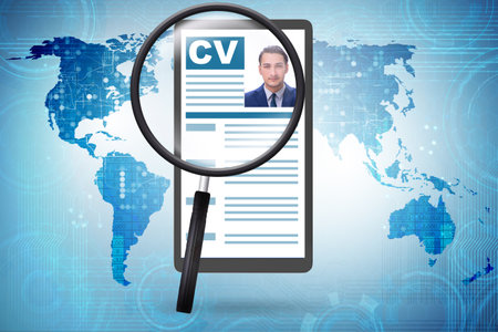 Recruitment and employment concept with cvの写真素材
