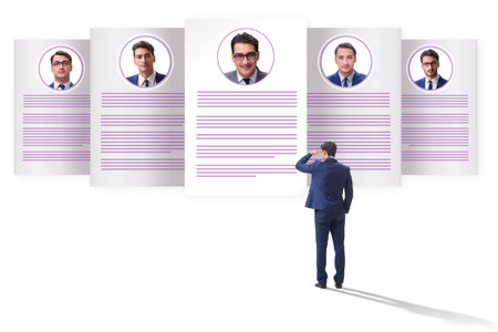 Recruitment and employment concept with cvの写真素材