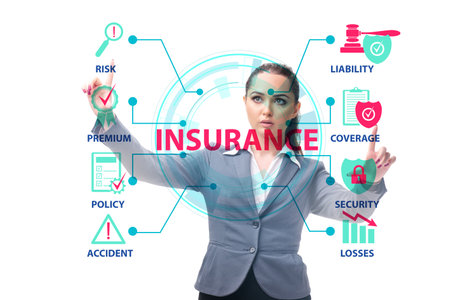 Concept of various types of insuranceの写真素材